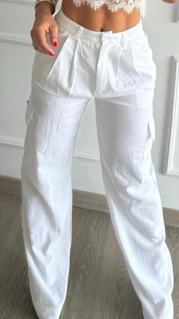 pantalon lino lily peony 401